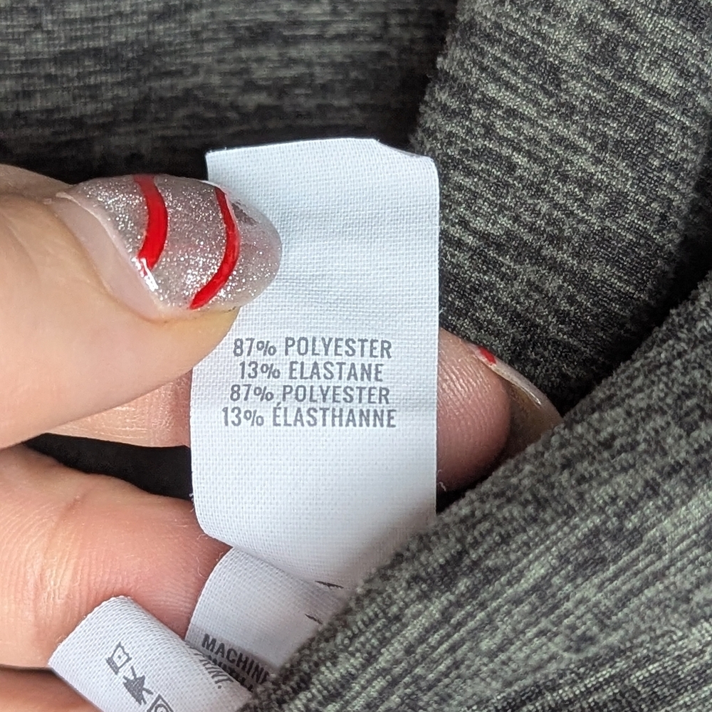 Aerie OFFLINE Joggers XS Gray Green High Waisted Foldover Athleisure Loungewear - Picture 12 of 13